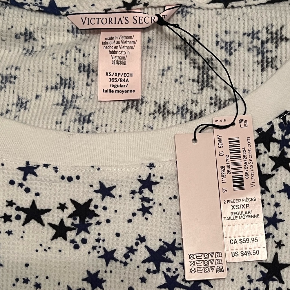 NWT Victoria’s Secret Pajama Tops Size XS - Picture 2 of 2